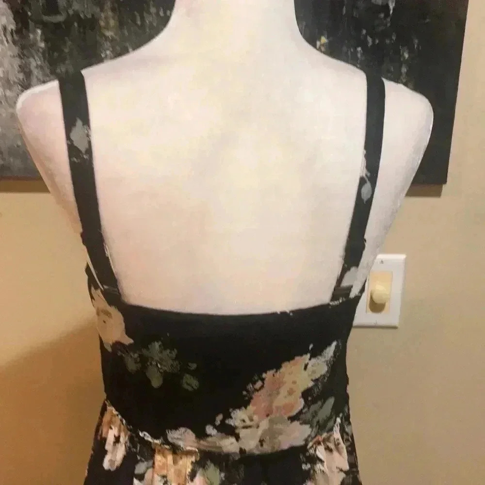 American Rag Floral Ruffled Adjustable Strap Layered Wrap Hem Camisole Top-L - Picture 7 of 13